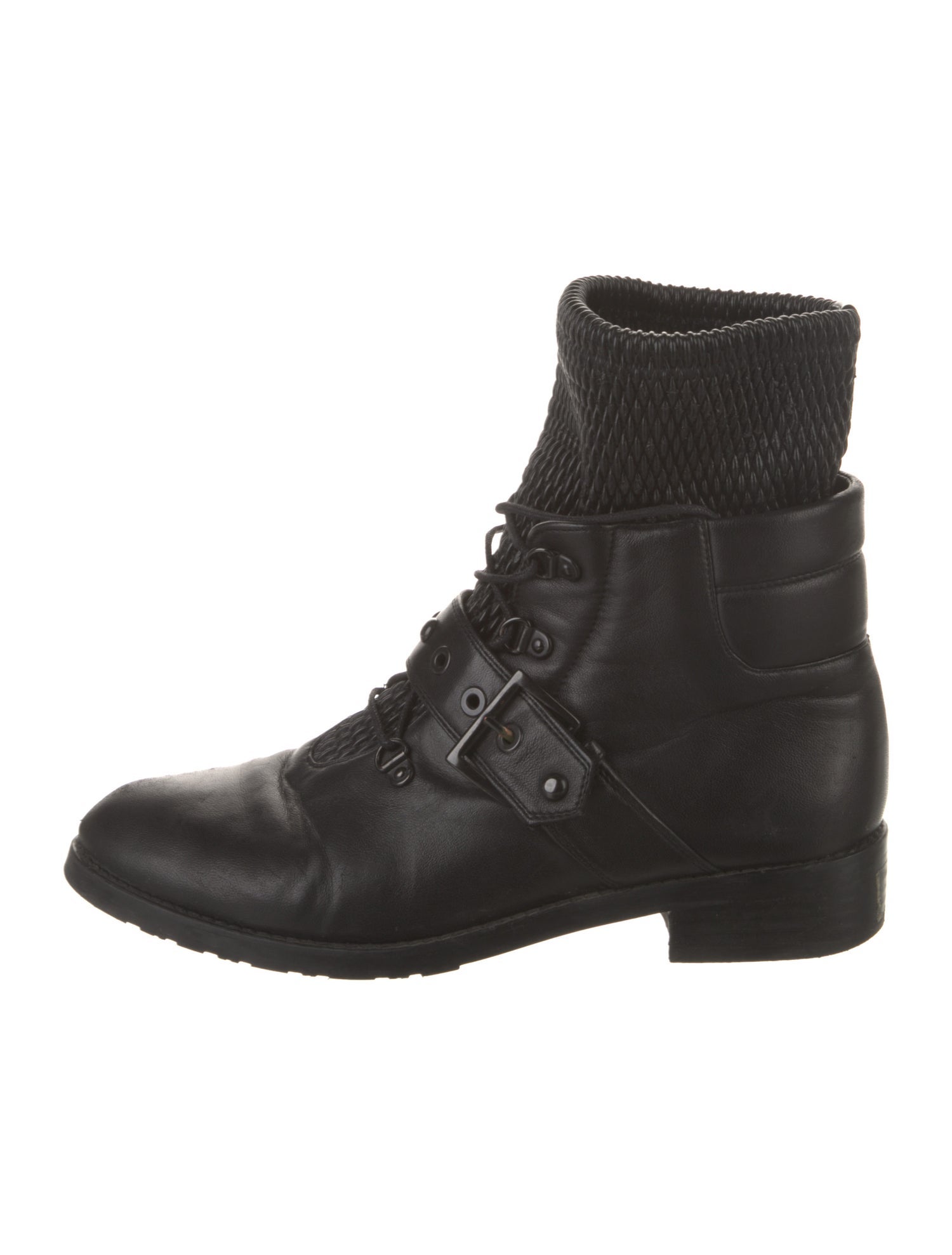 Stuart Weitzman Leather Combat Boots