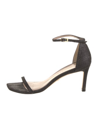 Stuart Weitzman Glitter Glitter Accents Sandals