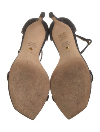 Stuart Weitzman Glitter Glitter Accents Sandals