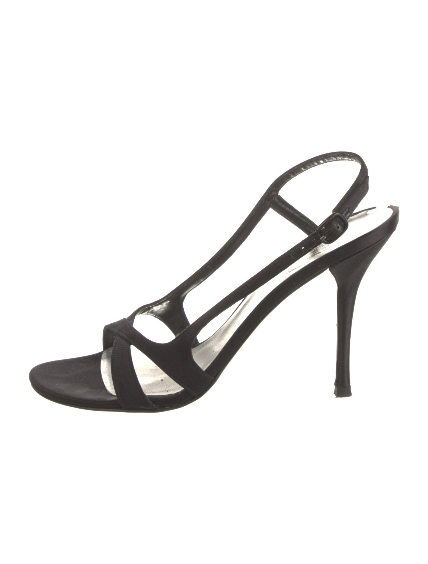 Stuart Weitzman Satin Slingback Sandals