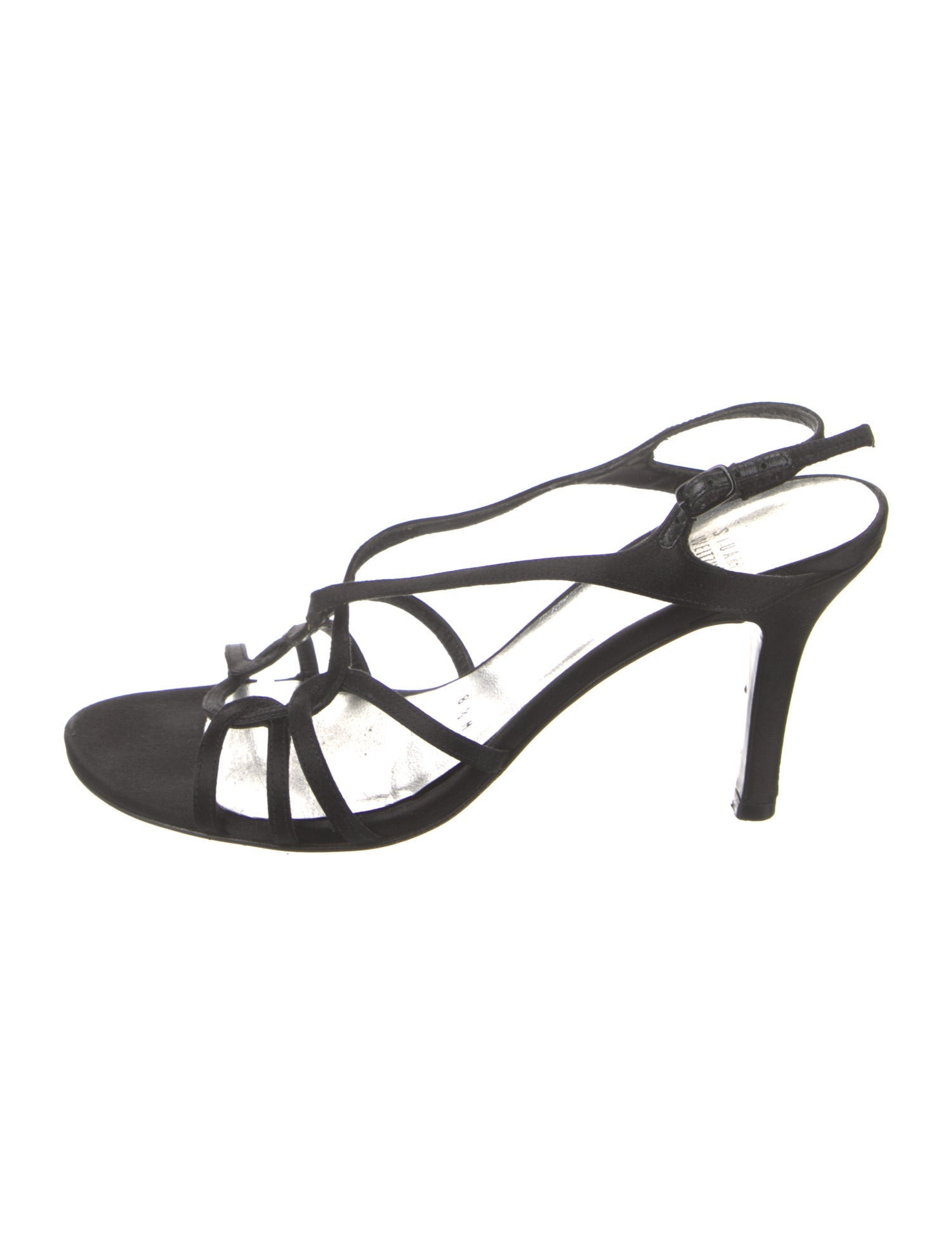 Stuart Weitzman Satin Slingback Sandals