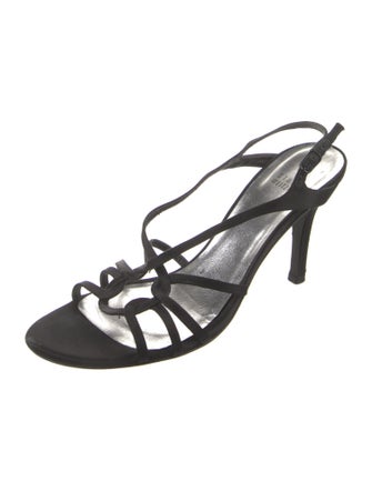 Stuart Weitzman Satin Slingback Sandals