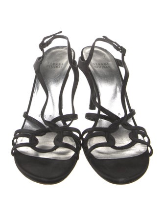 Stuart Weitzman Satin Slingback Sandals