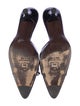 Stuart Weitzman Patent Leather Bow Accents Mules