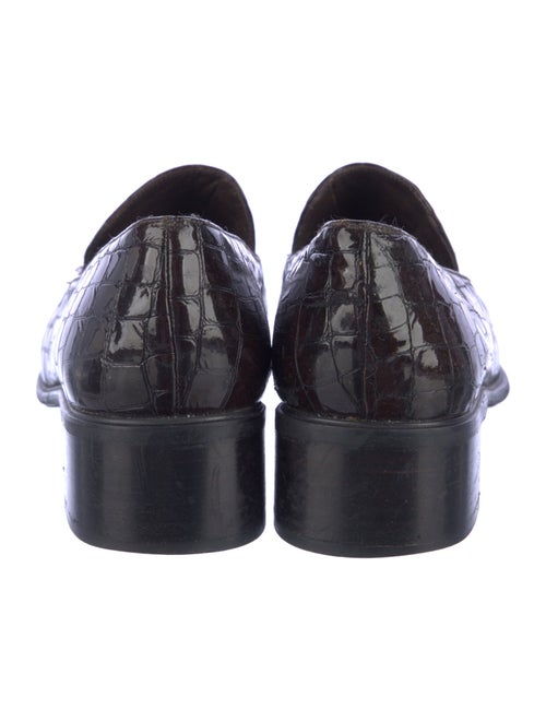 Stuart Weitzman Embossed Leather Printed Pumps