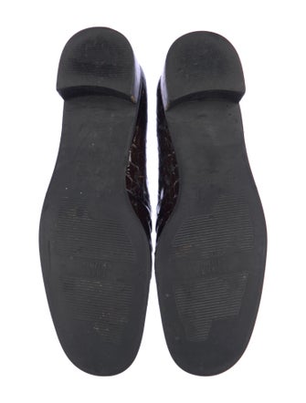 Stuart Weitzman Embossed Leather Printed Pumps