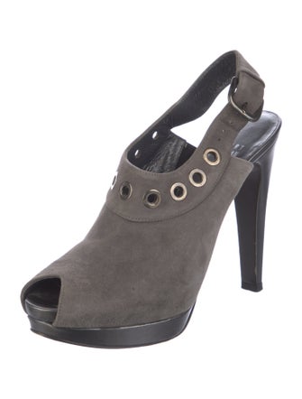 Stuart Weitzman Suede Slingback Pumps