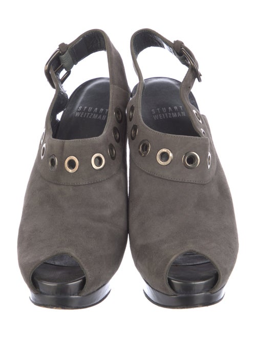 Stuart Weitzman Suede Slingback Pumps
