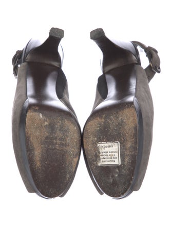 Stuart Weitzman Suede Slingback Pumps