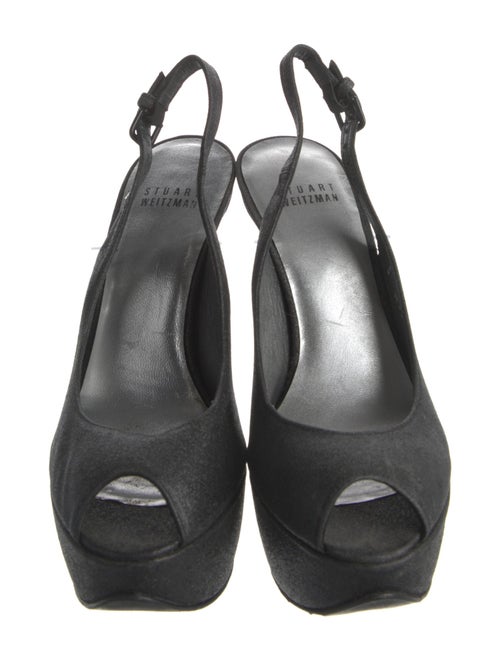 Stuart Weitzman Patent Leather Slingback Pumps