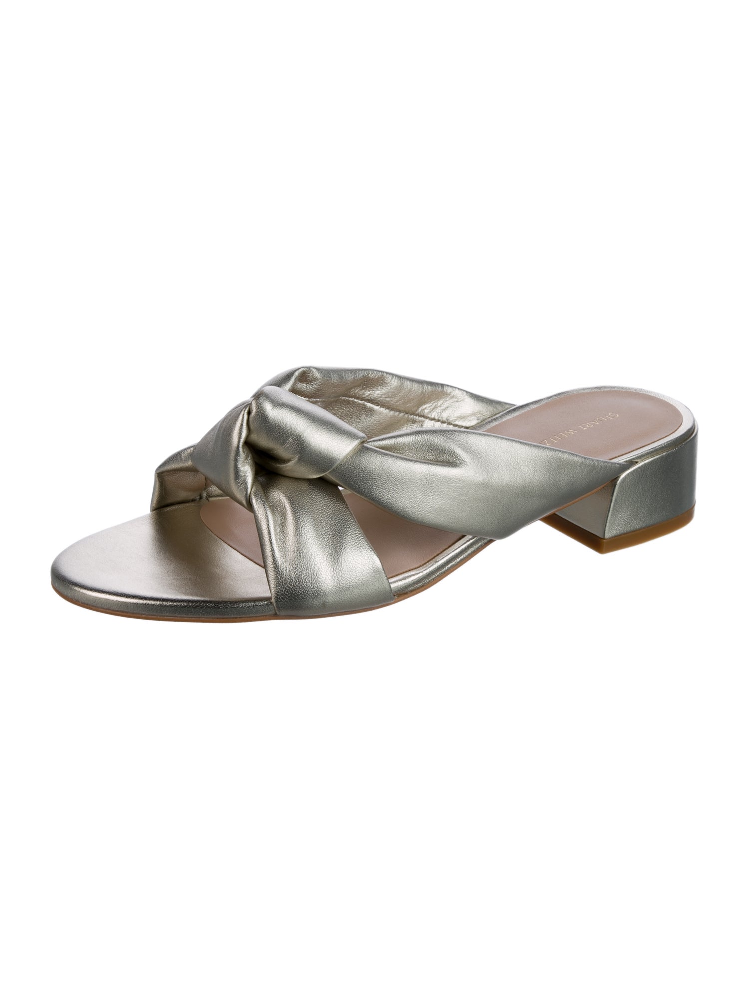 Stuart Weitzman Leather Slides