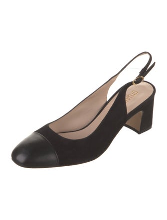 Stuart Weitzman Suede Slingback Pumps