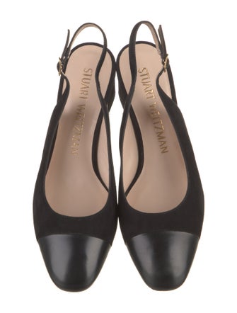 Stuart Weitzman Suede Slingback Pumps