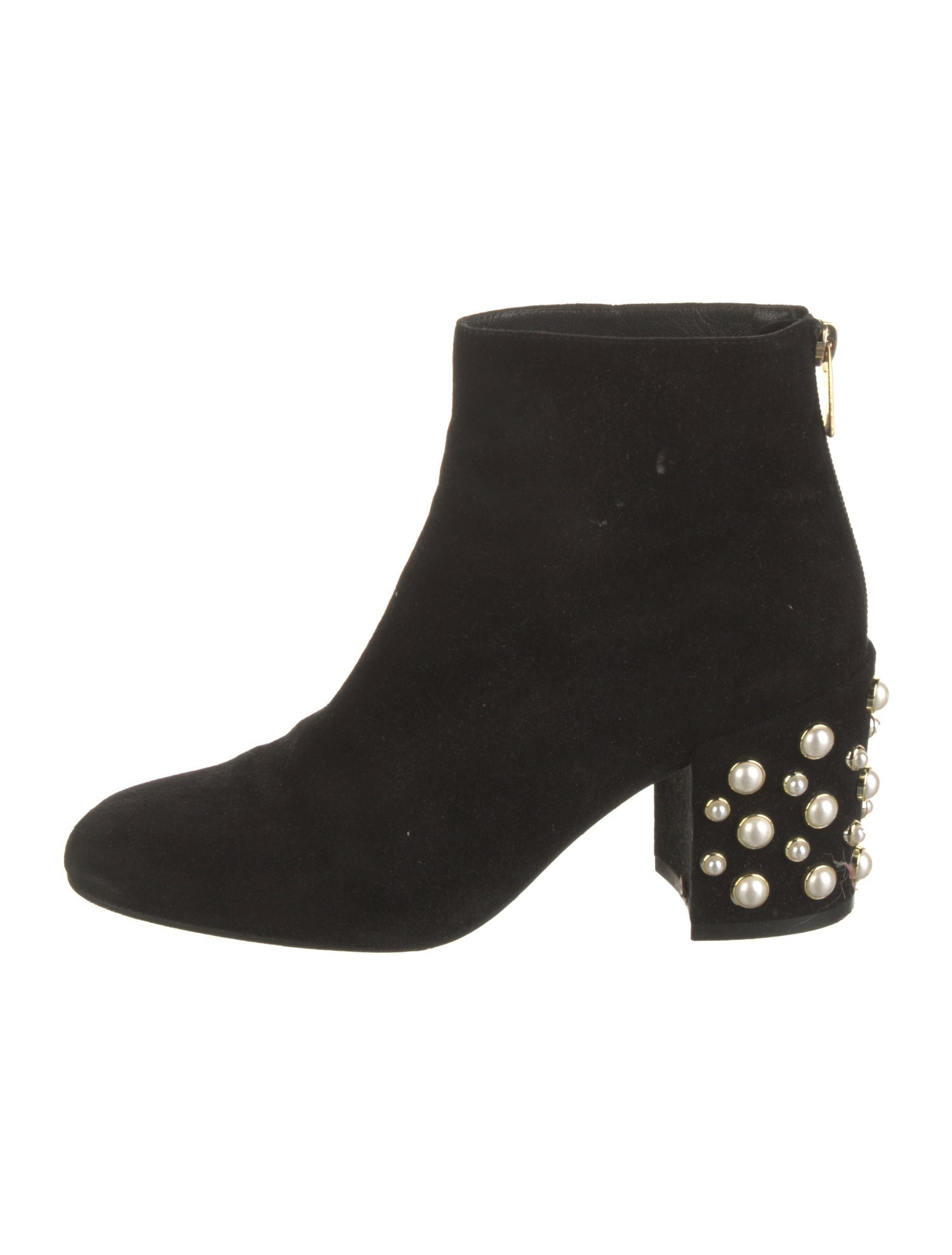 Stuart Weitzman Suede Studded Accents Boots