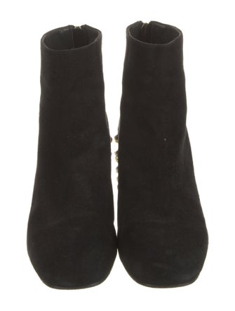 Stuart Weitzman Suede Studded Accents Boots
