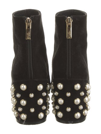 Stuart Weitzman Suede Studded Accents Boots