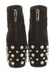 Stuart Weitzman Suede Studded Accents Boots