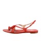 Stuart Weitzman Suede Tassel Accents Slingback Sandals