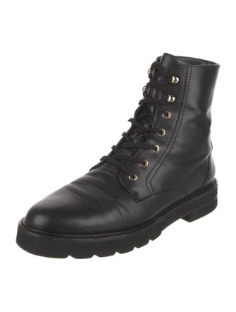 Stuart Weitzman Leather Combat Boots