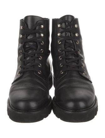 Stuart Weitzman Leather Combat Boots