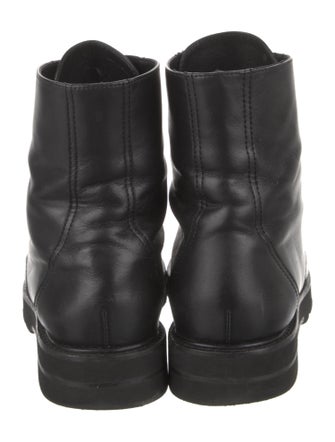Stuart Weitzman Leather Combat Boots