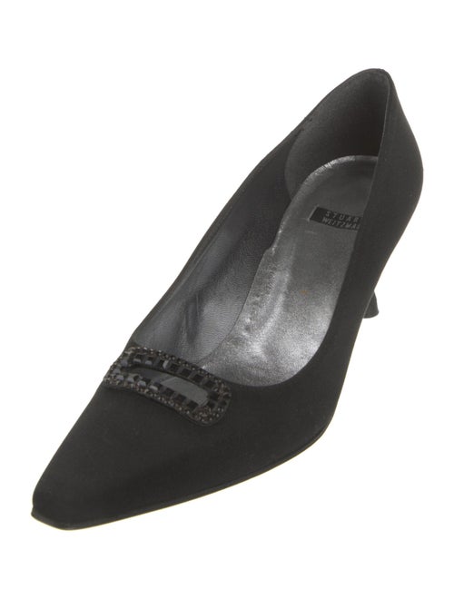 Stuart Weitzman Suede Crystal Embellishments Pumps