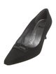 Stuart Weitzman Suede Crystal Embellishments Pumps
