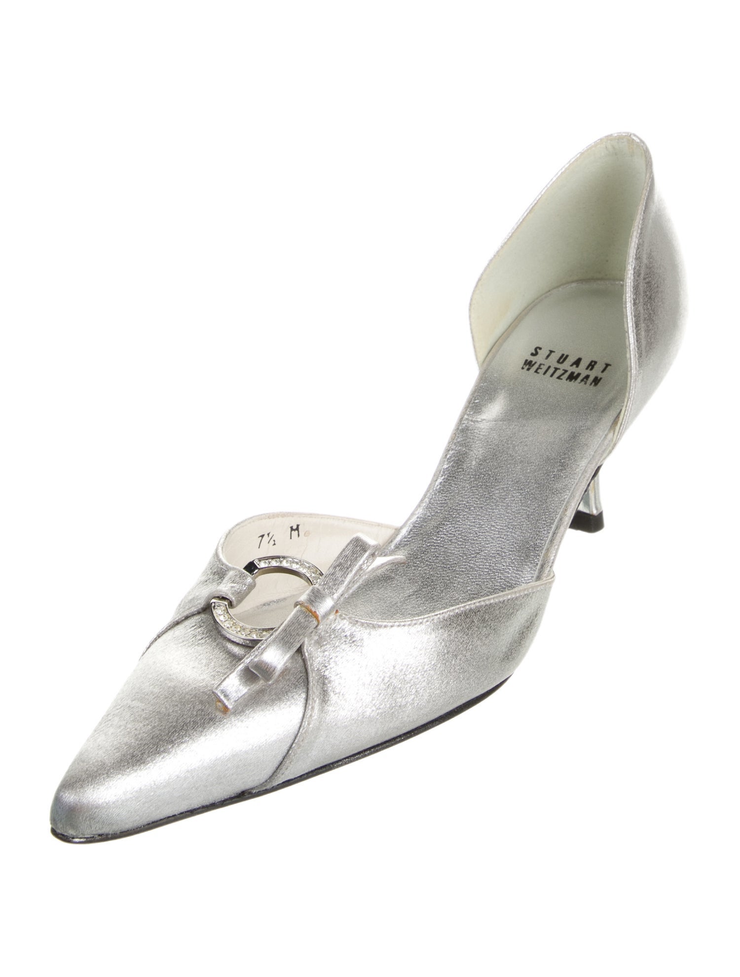 Stuart Weitzman Leather D'Orsay Pumps