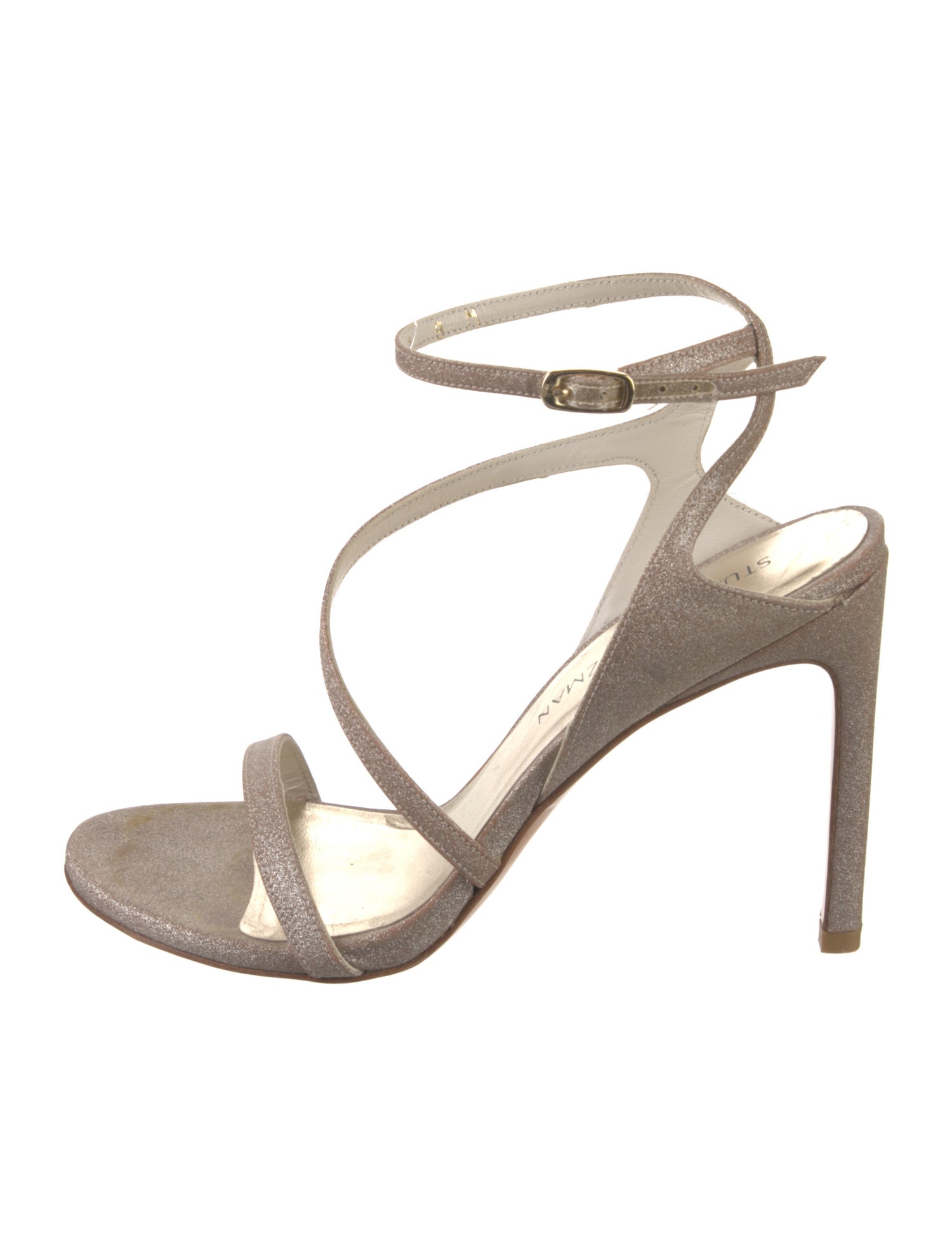 Stuart Weitzman Glitter Glitter Accents Sandals