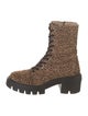 Stuart Weitzman Ponyhair Animal Print Combat Boots