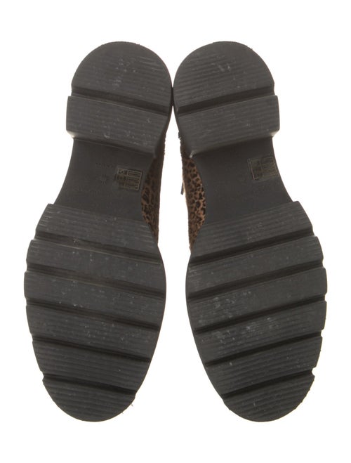 Stuart Weitzman Ponyhair Animal Print Combat Boots