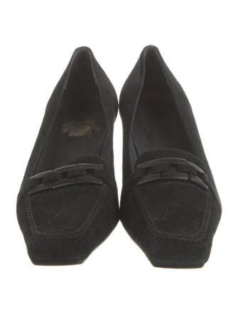 Stuart Weitzman Suede Lasercut Accents Pumps