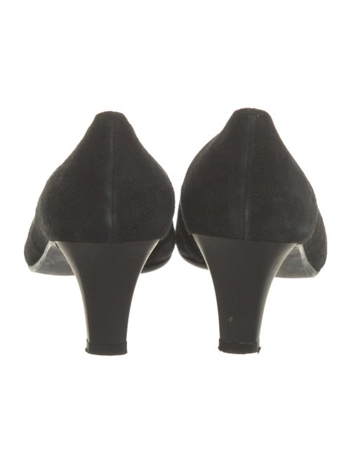 Stuart Weitzman Suede Lasercut Accents Pumps