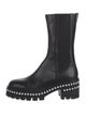 Stuart Weitzman Leather Studded Accents Chelsea Boots