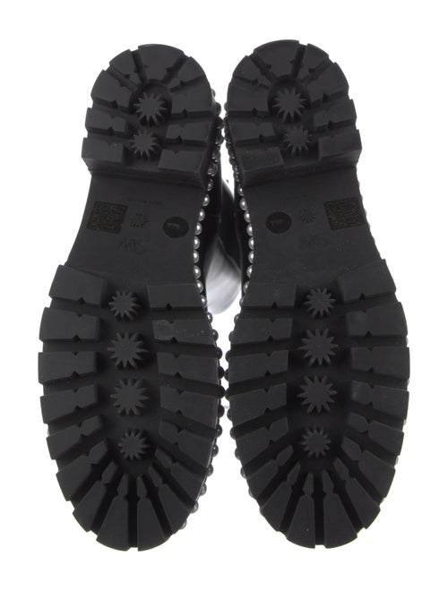 Stuart Weitzman Leather Studded Accents Chelsea Boots