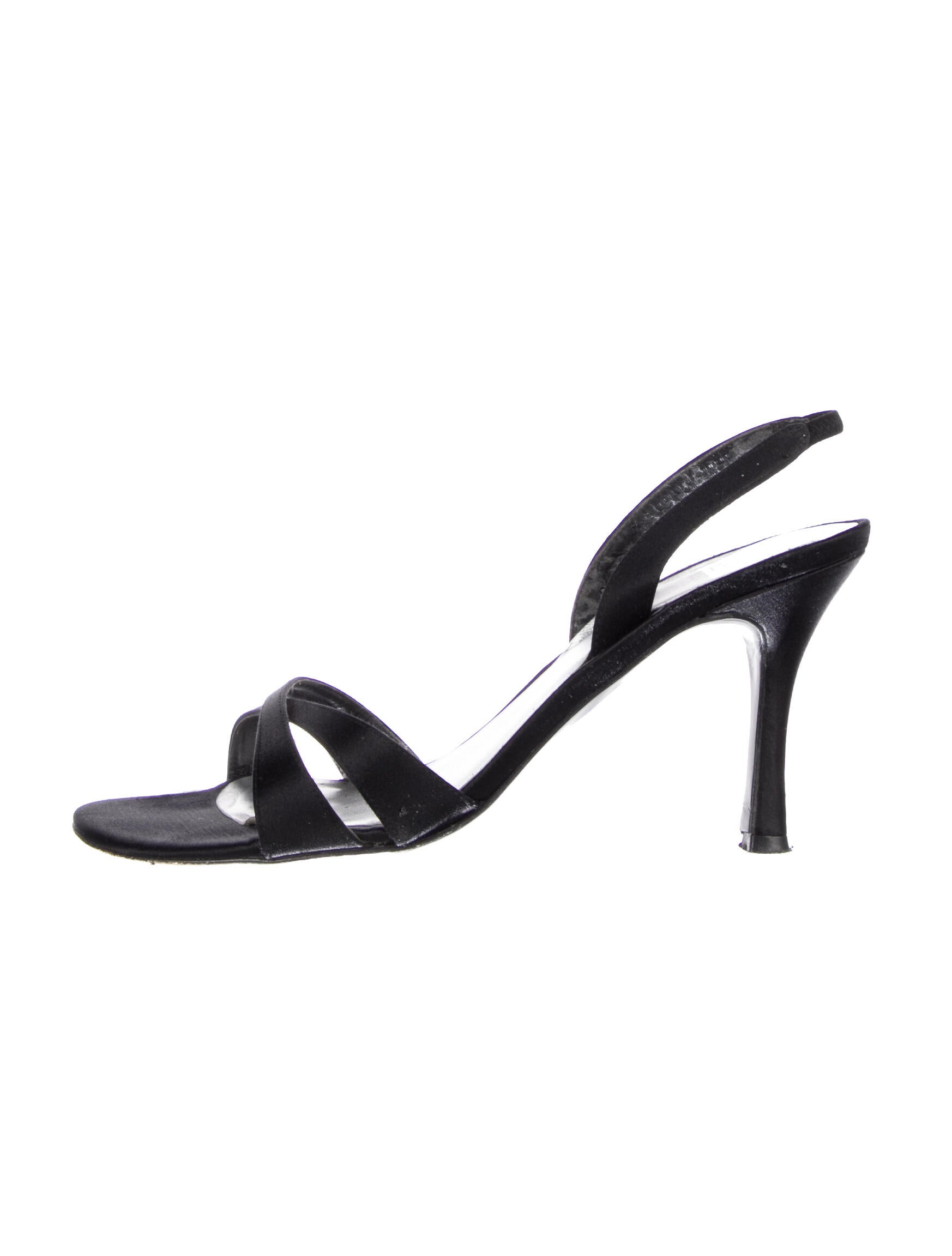 Stuart Weitzman Satin Slingback Sandals