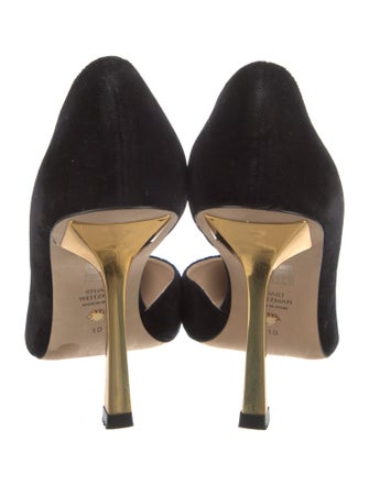 Stuart Weitzman Suede D'Orsay Pumps