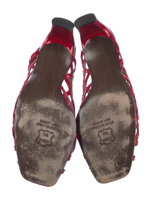 Stuart Weitzman Patent Leather Slingback Sandals