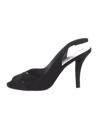 Stuart Weitzman Satin Slingback Pumps
