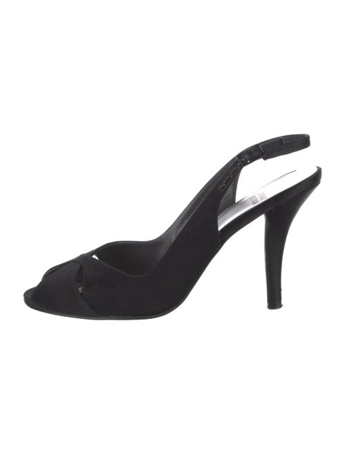 Stuart Weitzman Satin Slingback Pumps
