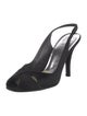 Stuart Weitzman Satin Slingback Pumps