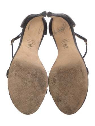 Stuart Weitzman Suede Keyhole Accent Sandals