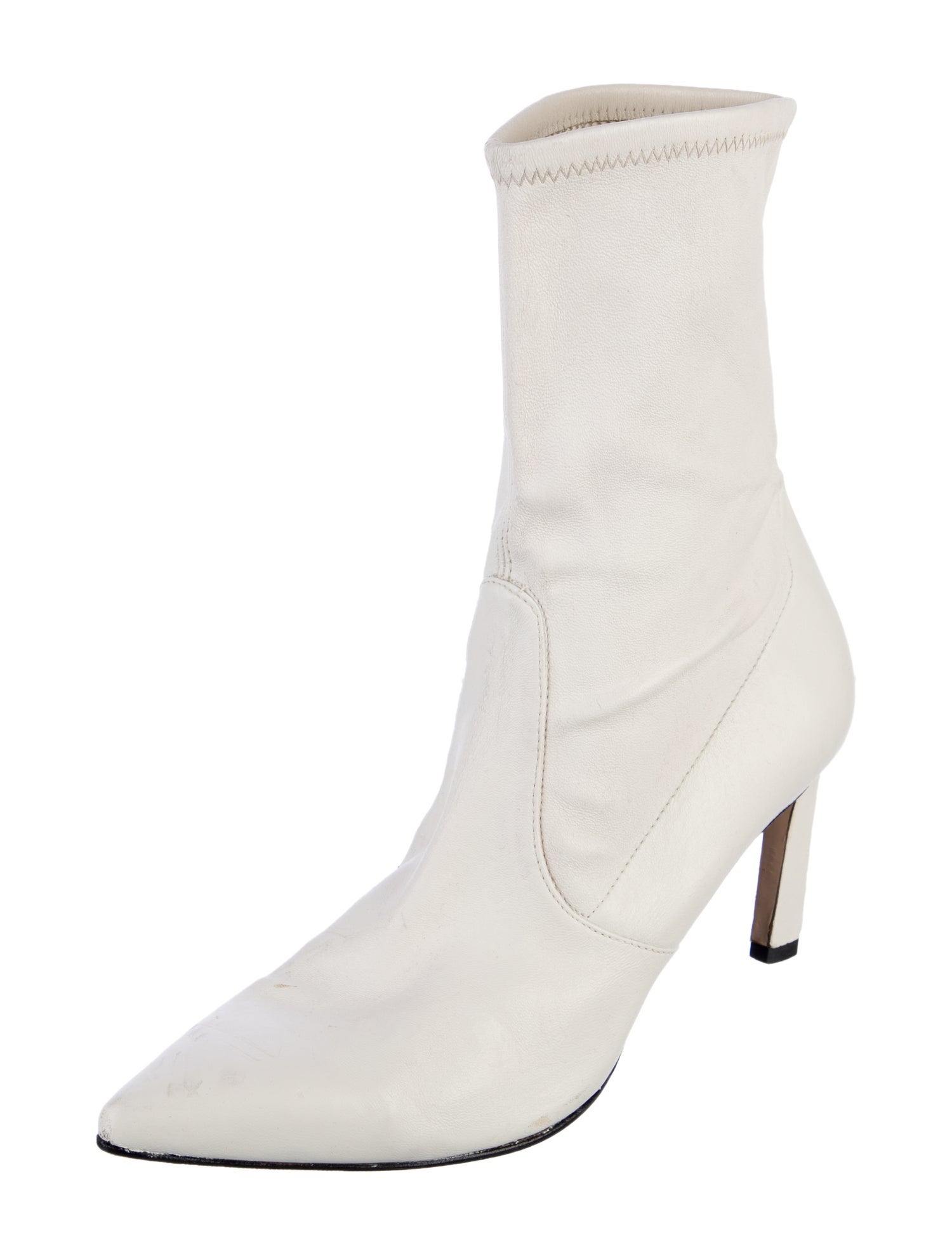 Stuart Weitzman Leather Sock Boots
