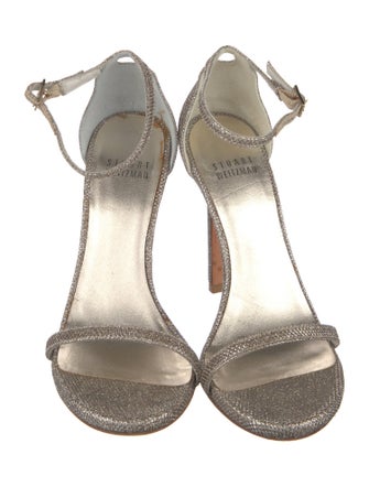 Stuart Weitzman Glitter Glitter Accents Sandals