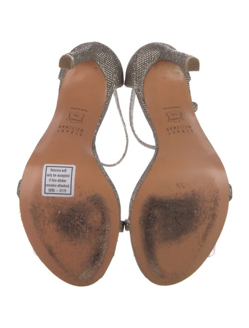 Stuart Weitzman Glitter Glitter Accents Sandals