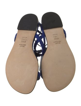 Stuart Weitzman Suede T-Strap Sandals