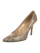 Stuart Weitzman Leather Animal Print Pumps