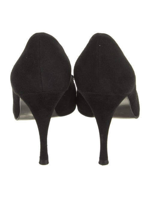 Stuart Weitzman Suede Bow Accents Pumps
