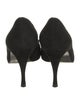 Stuart Weitzman Suede Bow Accents Pumps