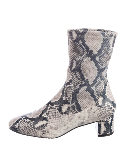 Stuart Weitzman Leather Animal Print Boots